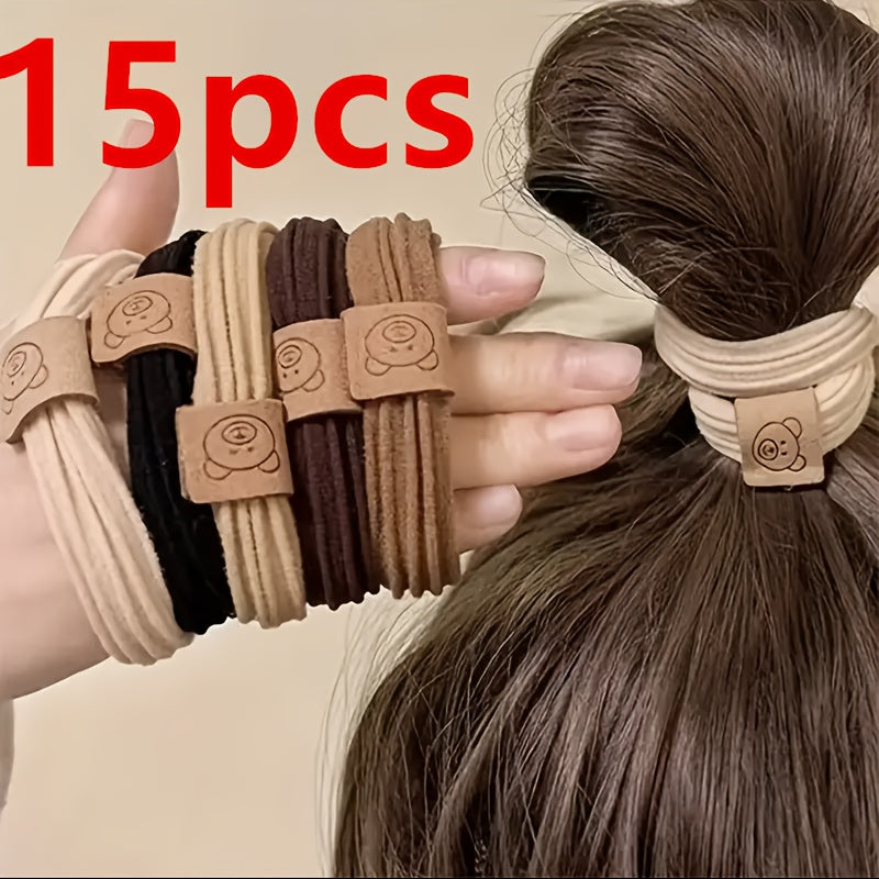 Girls Women Hair Accessories 5/10/15/30 Pcs Elastic Bear Hair Bands
