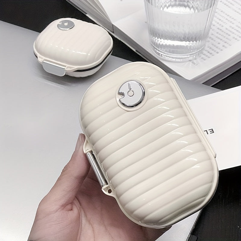 Organizador de pastillas portátil de 7 días con tapa para viajes, oficina y almacenamiento en el hogar