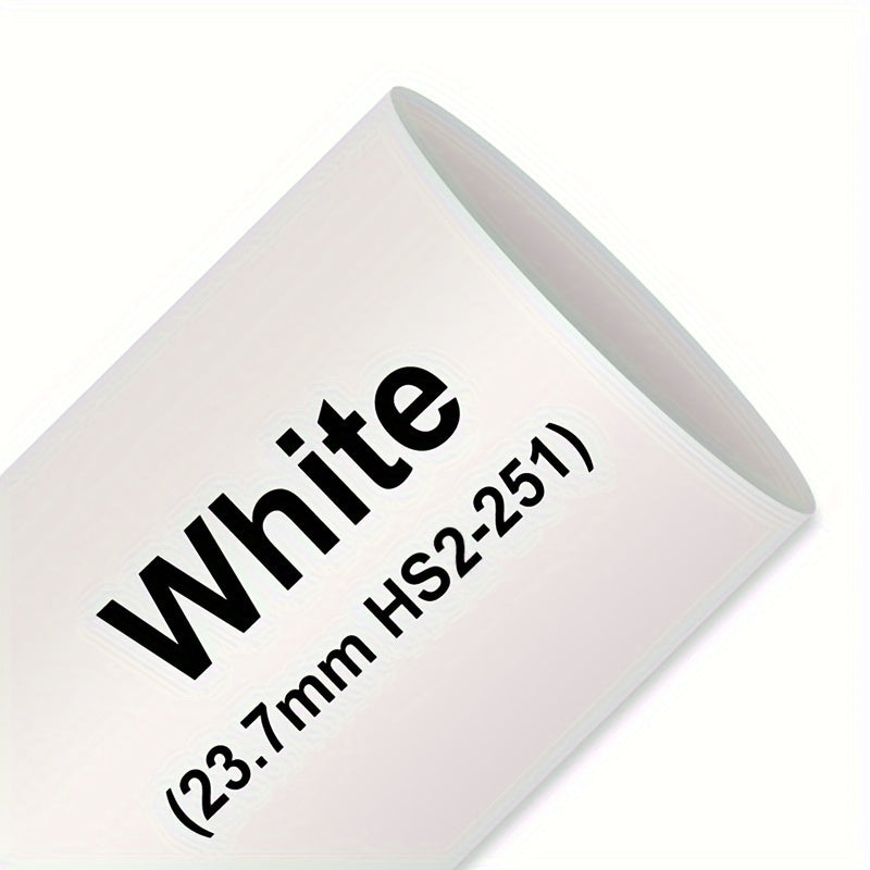 Heat Shrink Tubing Label for Wire Cable Black on Yellow 11.7mm 1.5m