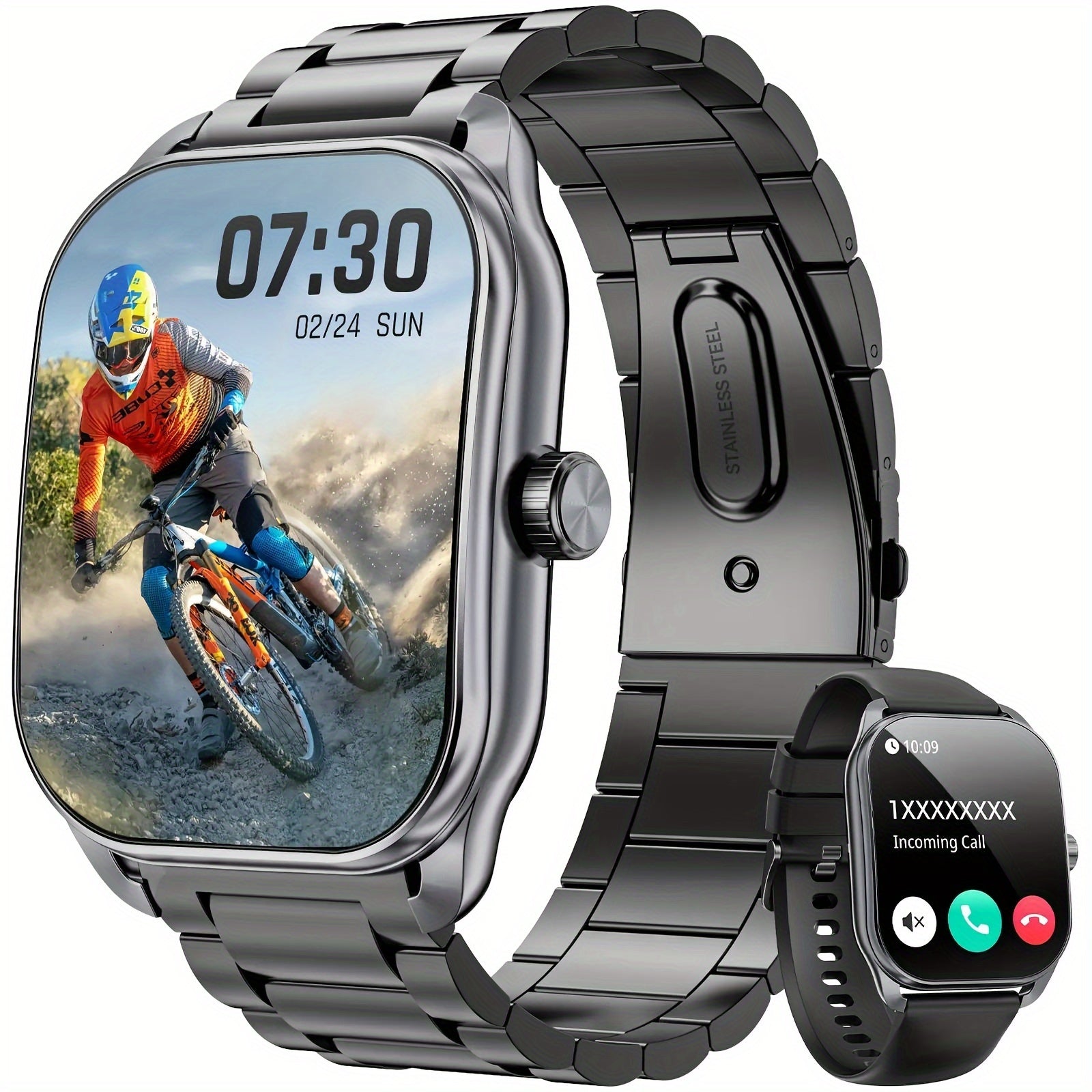 Smart Watch for Men and Women Waterproof Fitness Tracker with Wireless Calling and Notifications