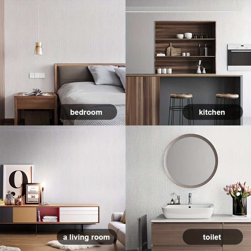 7 Rolls 3D Foam Wallpaper Stickers Self-Adhesive Waterproof Wall Panels for Living Room Bedroom Office