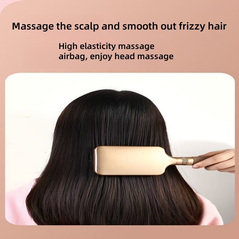 Set de cepillos para el cabello de mujer con cerdas de plástico y mango de ABS para cabello rizado y liso