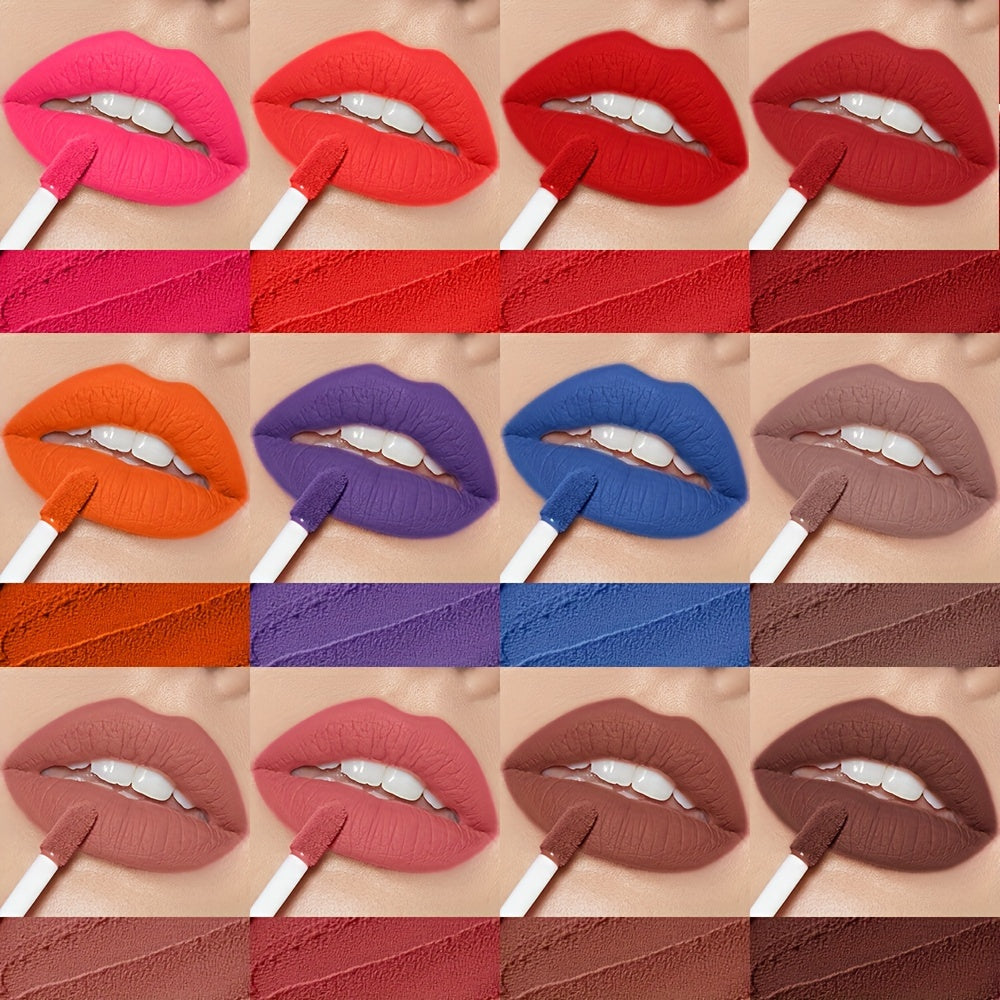 Долговечная водостойкая матовая жидкая помада для всех типов кожи, оттенок ягодный