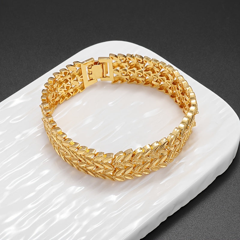 Golden Plated Butterfly Bracelet for Men and Women Vacation Couple Gift