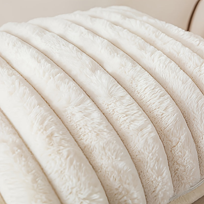 18x18 Inch Stripe Corduroy Pillow Cover for Sofa Bed Car Home Decor