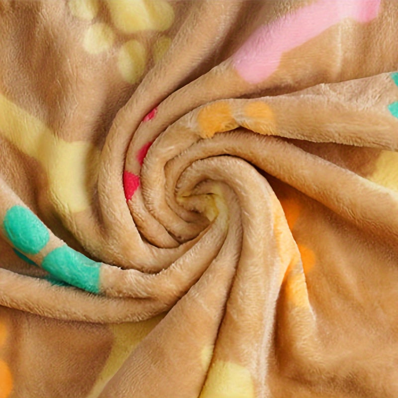 Barcha o'lchamdagi itlar va mushuklar uchun suyak naqshli yumshoq va dog'larga chidamli to'shak.