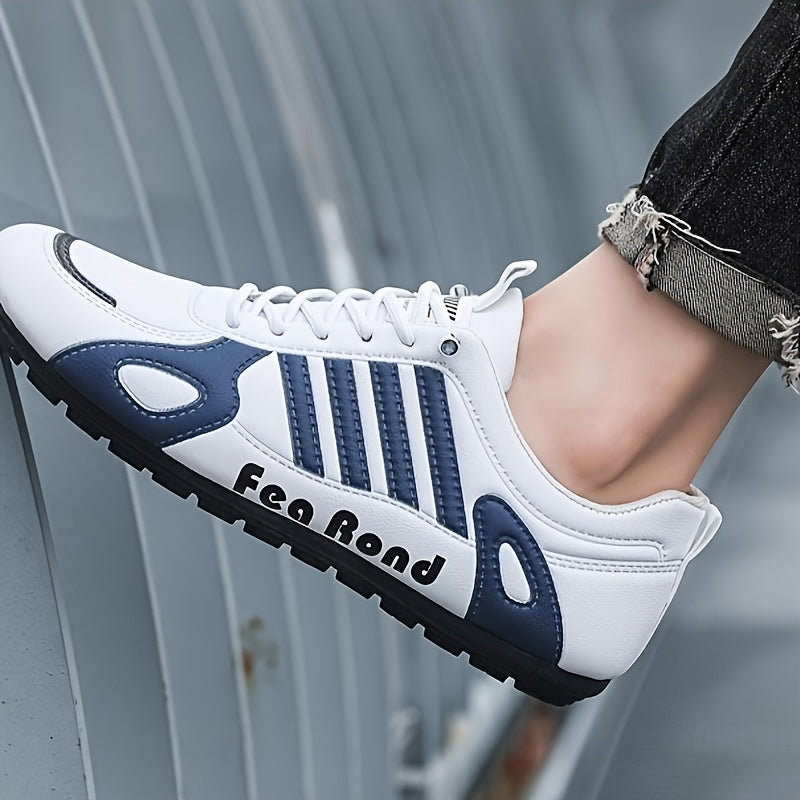 Мужские всесезонные легкие кроссовки-скейтборды для повседневной носки, уличного спорта, дышащий искусственный верх, подошва из ПВХ