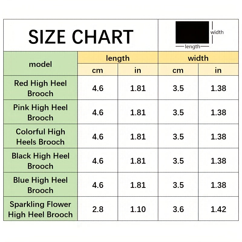 Rhinestone-Studded High Heel Brooch Pin with Sparkling Finish for Women