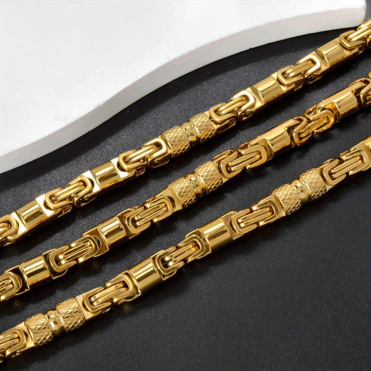 Ushbu noyob geometrik uzun marjon ayollar modasining klassik qismidir, kundalik to'plamlar va partiya sovg'alari uchun mukammal. Bu hip hop punk marjon erkaklar va ayollar uchun mos bo'lib, albatta, e'tiborni tortadi.