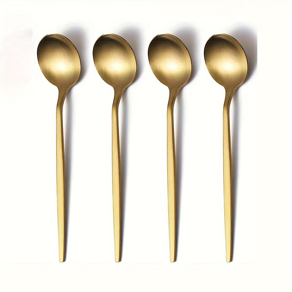 Set of 2/4/6 Stainless Steel Coffee Spoons 12.95 cm Dishwasher Safe