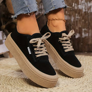 Women’s Low-Top Sneakers Breathable Canvas Casual Shoes for All Seasons