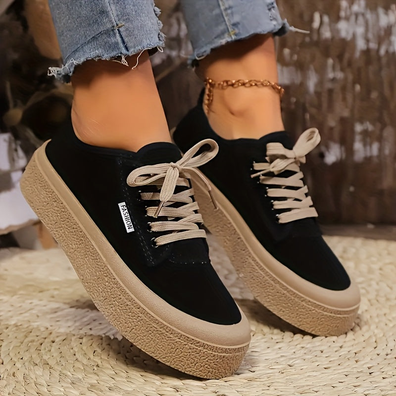 Women’s Low-Top Sneakers Breathable Canvas Casual Shoes for All Seasons