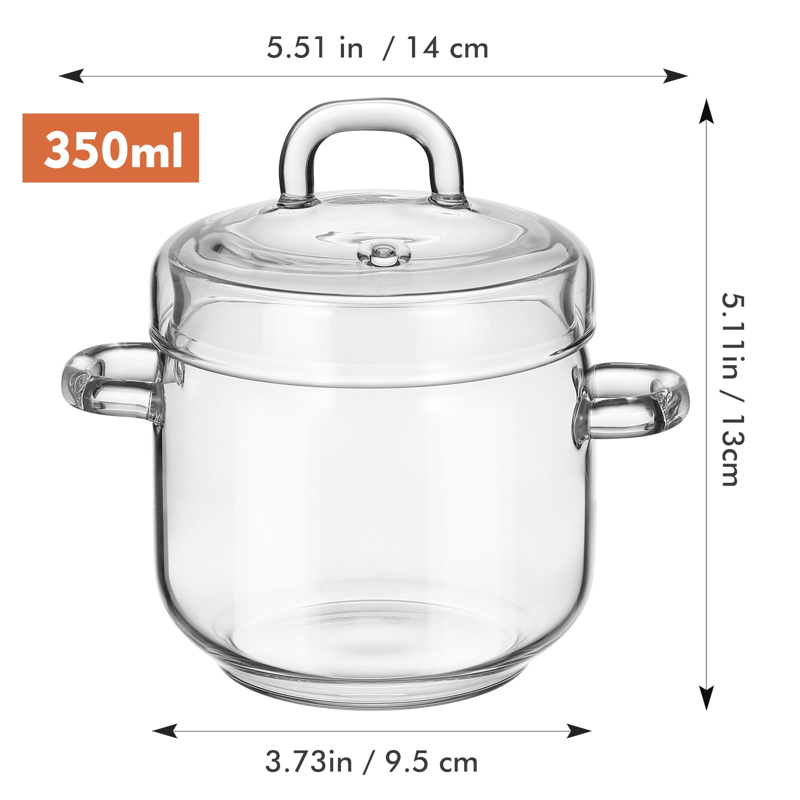 Glass Microwave Oven Set with Stew Pot and Kettle for Cooking