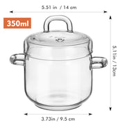 Glass Microwave Oven Set with Stew Pot and Kettle for Cooking