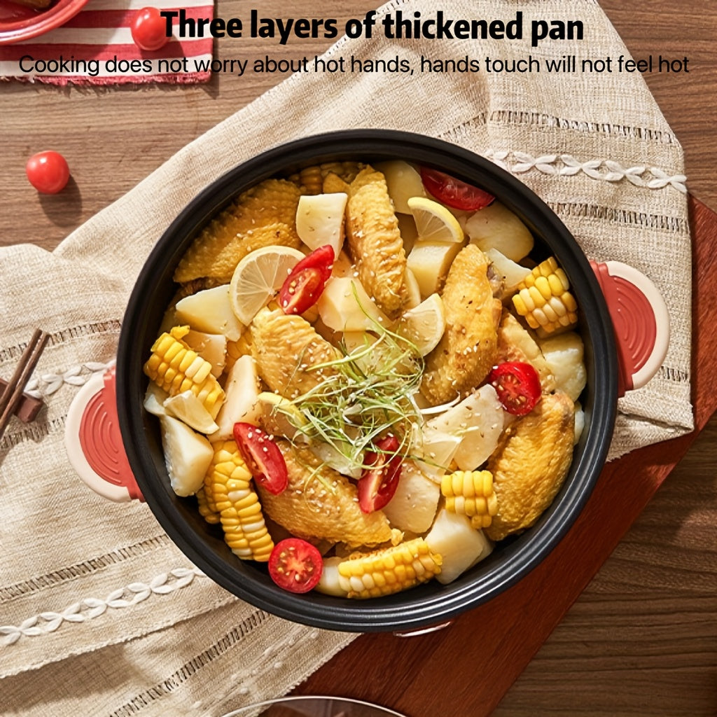 23.88cm Electric Cooking Pot with Non-Stick Design Quick Heating Multi-Functional