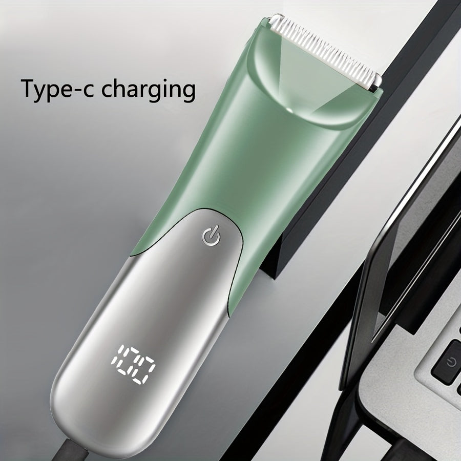 Men's body hair trimmer electric shaver USB rechargeable 500mAh battery