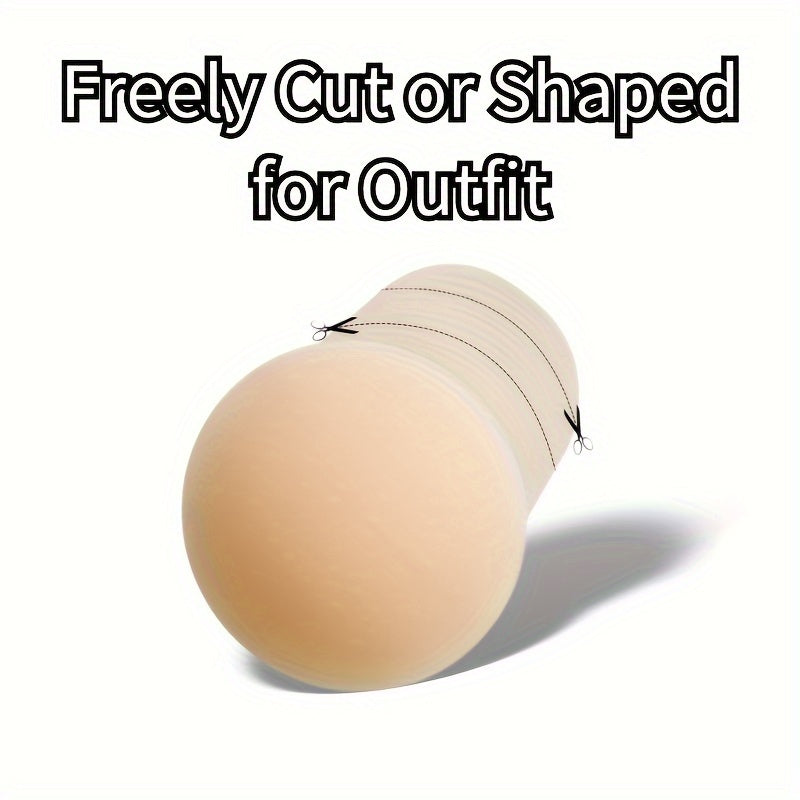 Silicone Lift Bra Pasties Waterproof Seamless for Strapless Dresses Beige