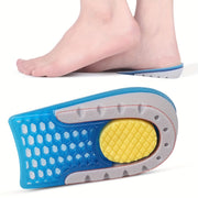 Unisex TPE Height-Increasing Insoles Silicone Half-Pads Comfortable Lightweight