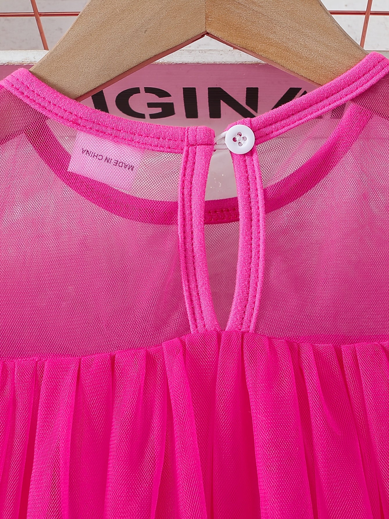 Girls' Spring Summer Princess Dress with 3D Butterfly Detail Short Puff Sleeve Flared Hollow Design