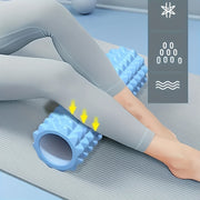 Mini Foam Roller with EVA Massage Bumps for Deep Tissue Relief Pink Purple Blue