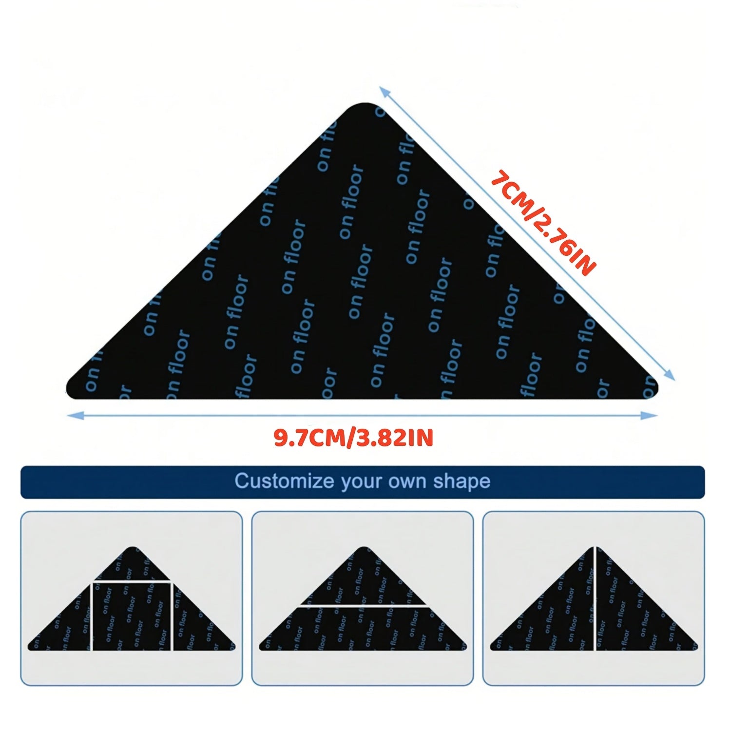 Предотвратите скольжение и закручивание с помощью нашего продвинутого антискользящего фиксатора для ковров - доступен в упаковках по 12, 32 и 34 штуки. Эти двусторонние моющиеся наклейки черного цвета подходят для ковров в гостиной, столовой и ванной.