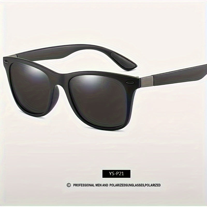 Polarized Square Lens Sunglasses for Men and Women Anti Glare Sun Shades for Driving Beach Travel