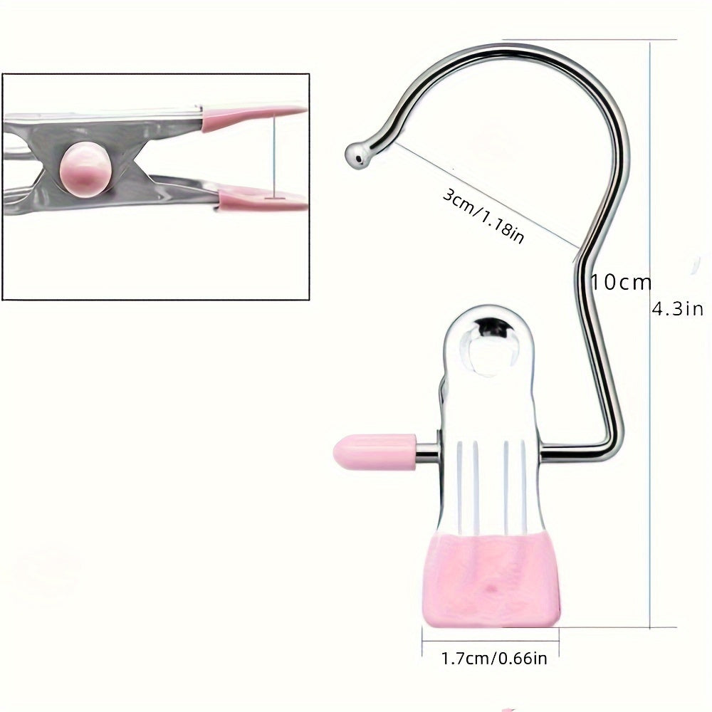 Set of 10 Multi-Purpose Plastic Boot Hangers Clips for Socks Towels Pants and Handbags