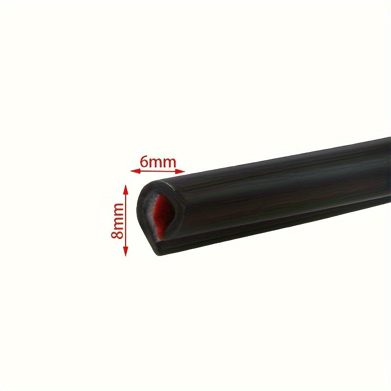 Universal Car Door Edge Protector Rubber U-Shape Seal 5m Anti-Scratch