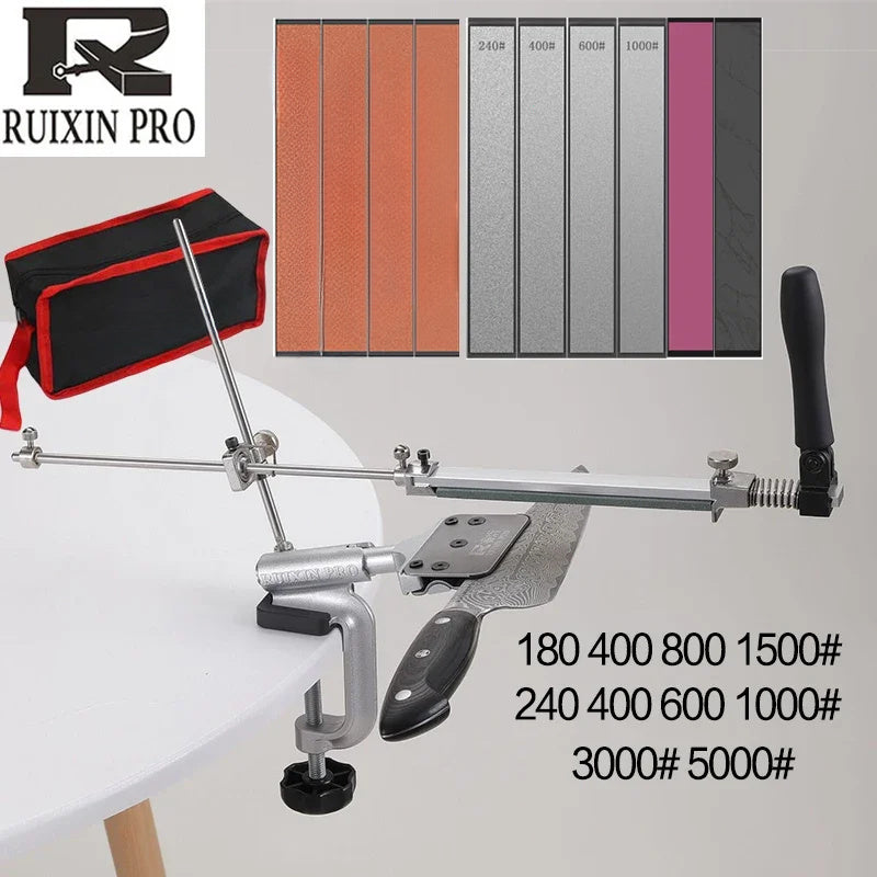 Professional Diamond Knife Sharpening System with Fixed Angle Leather Craft Knife Sharpener, Stainless Steel Construction, Non-Electric, Battery-Free