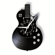 Guitar Vinyl Wall Clock Unique Gift for Guitar Players Home Decor