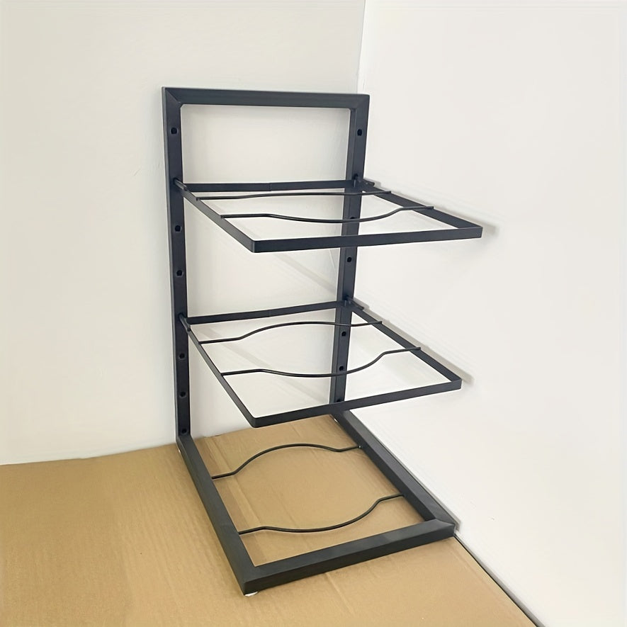 Stainless Steel Under Sink Pot Rack Multi-Layer Kitchen Storage Organizer