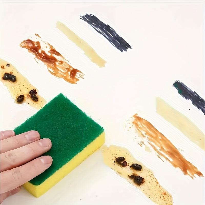 12 dona Melamin Gubkalar, Ikki Tomonlama Scrub Padlar bilan, Oshxona, Yashash xonasi, Avtomobil va Shisha tozalash uchun ideal. Chizishdan himoyalangan, Singdiruvchi va Mustahkam. Turli vazifalar uchun mukammal tozalash materiallari.