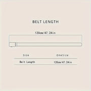 Cinturón casual de negocios para hombre con hebilla automática, patrón de lichi de doble barra, ajustable en PU