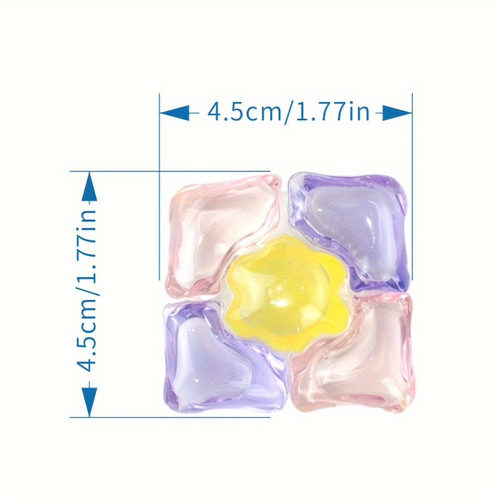 30 Pieces Five-in-One Laundry Gel Softener Detergent Deep Cleaning Fragrance