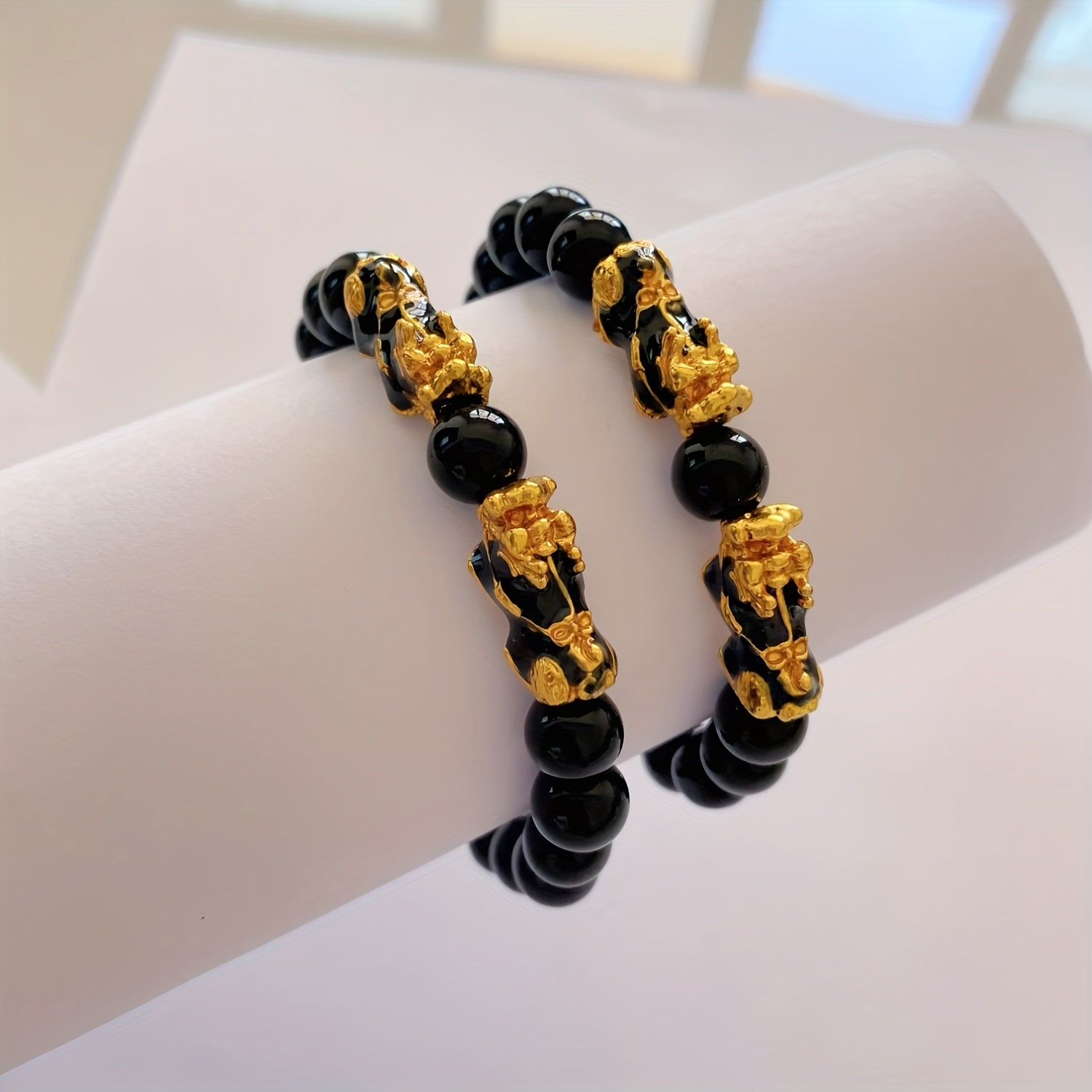 Ikki Pixiu taqinchoqlari Qizil Antik uslubda omadli farovonlik zargarlik sovg‘asi ayollar uchun