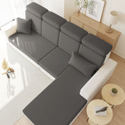 Однотонный эластичный чехол для подушки, устойчивый к загрязнениям.