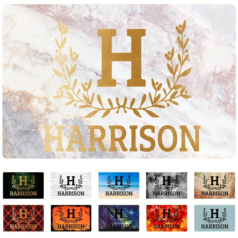 Именной коврик с фамилией, прочный уличный и внутренний входной коврик