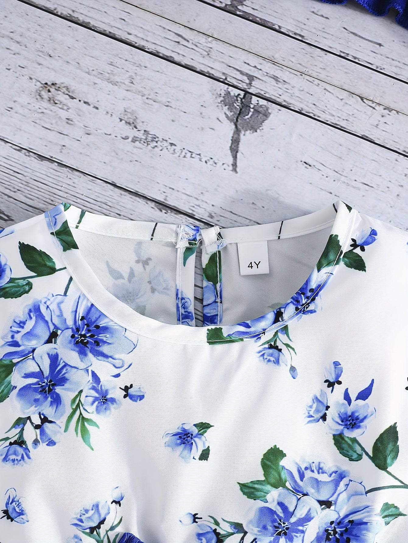 Girls Floral Print Vest Dress with Long Sleeve Jacket for Spring Fall