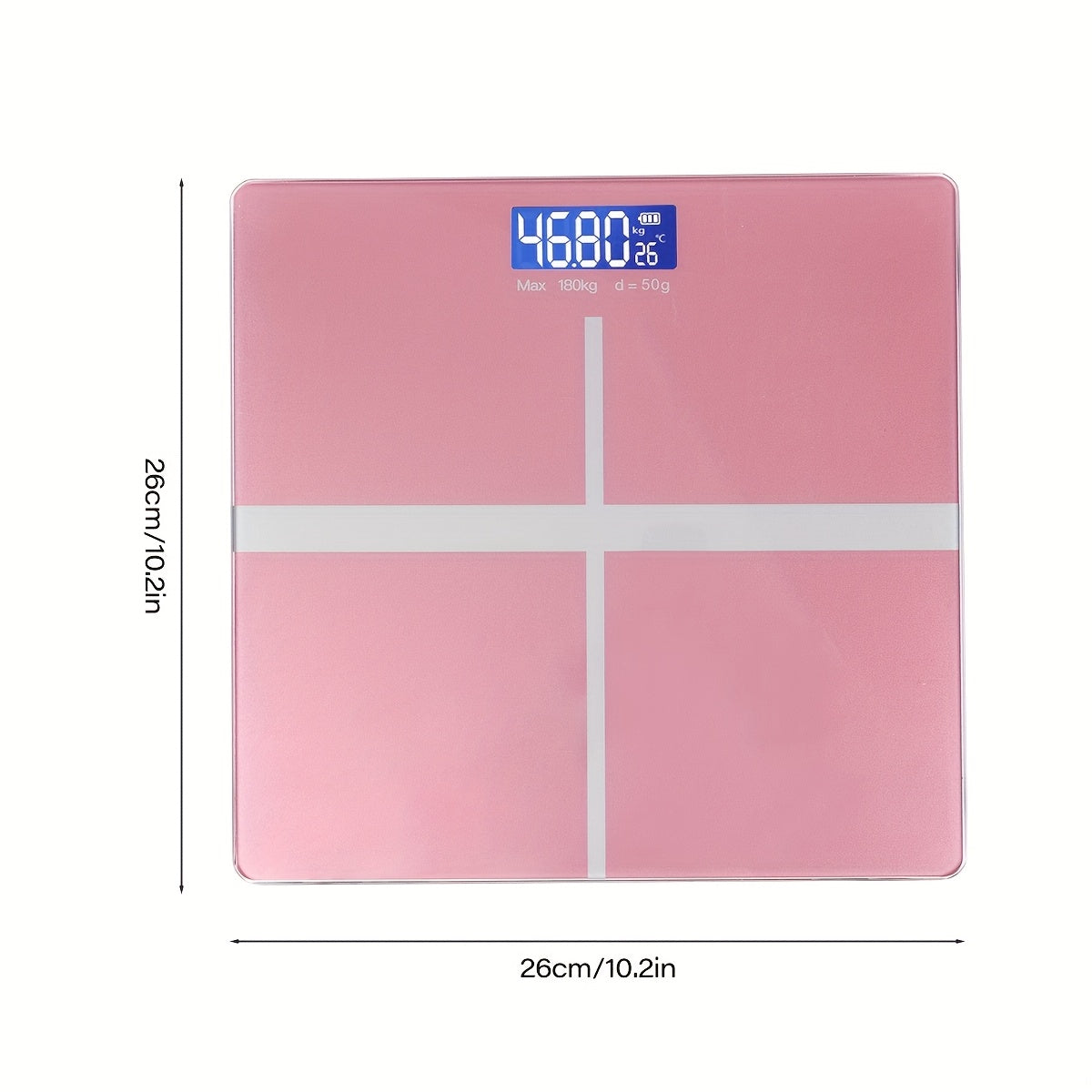 HOTU 1 dona kengaytirilgan raqamli vazn o‘lchagich, orqa yoritilgan LCD displey bilan, 176.9 KG gacha sig‘imi, aniq va xavfsiz, raqamli o‘lchagich.