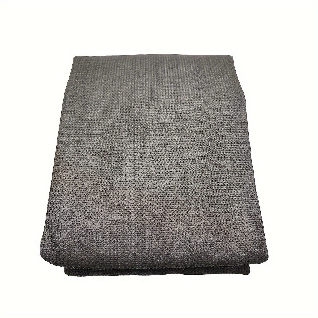 Black Dark Gray HDPE Privacy Screen for Balcony Porch Deck with Cable Ties