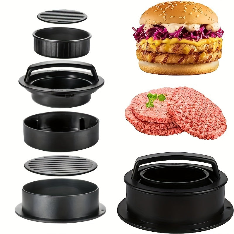 Non-Stick Plastic Burger Press Patty Maker Mold for Meat Cheese and Veggies