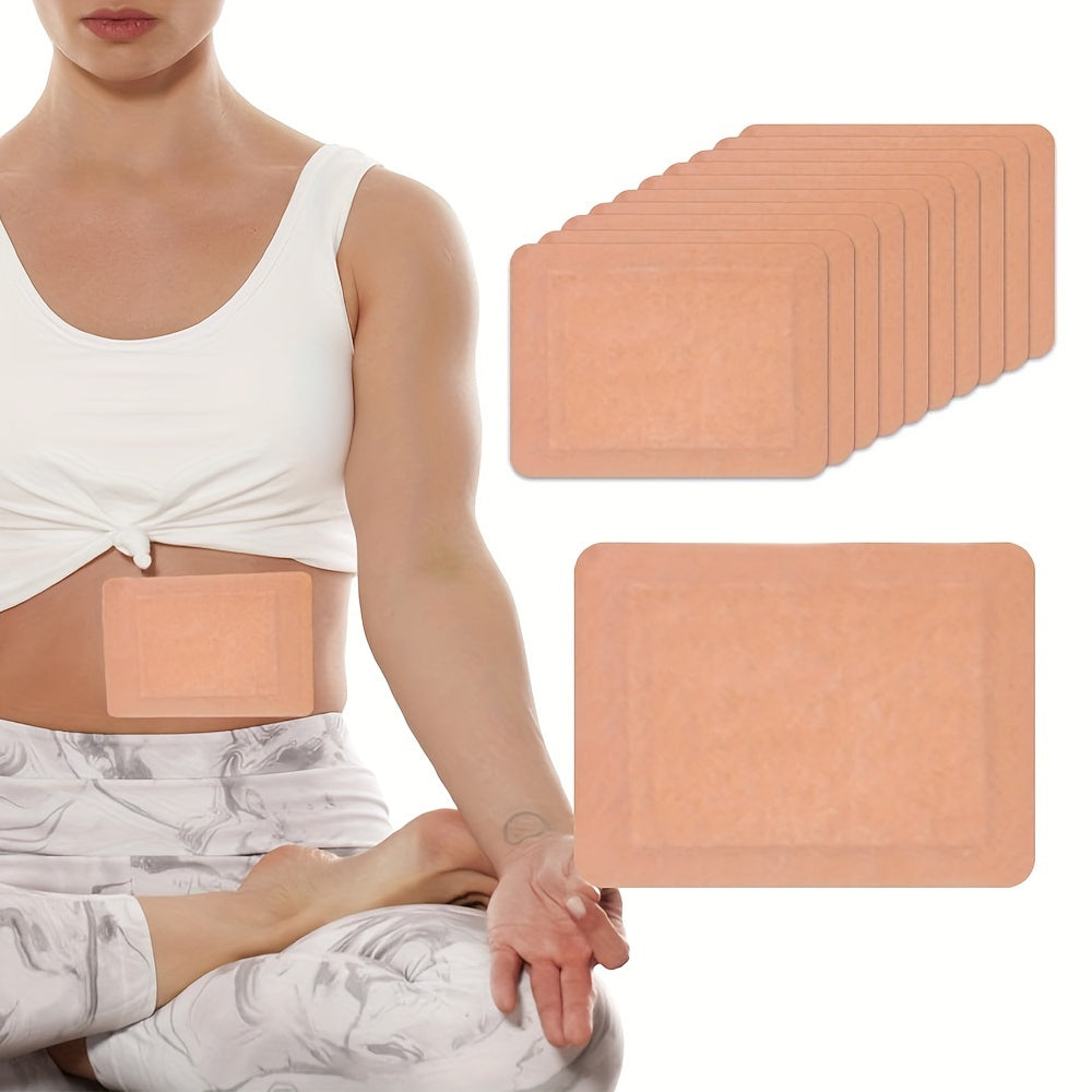 10pcs Organic Self-Adhesive Castor Oil Packs for Home Spa Treatment No Wash Leak-Proof