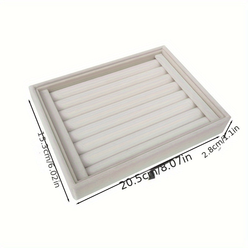 Стакан для украшений из бархата, многоразовая организация для колец, серег и ожерелий