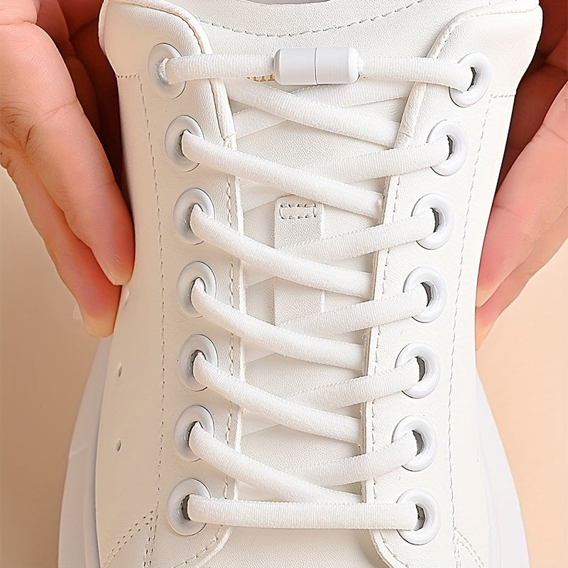 Unisex Elastic Shoe Laces With Capsule Buckle For Sneakers and Sports Shoes