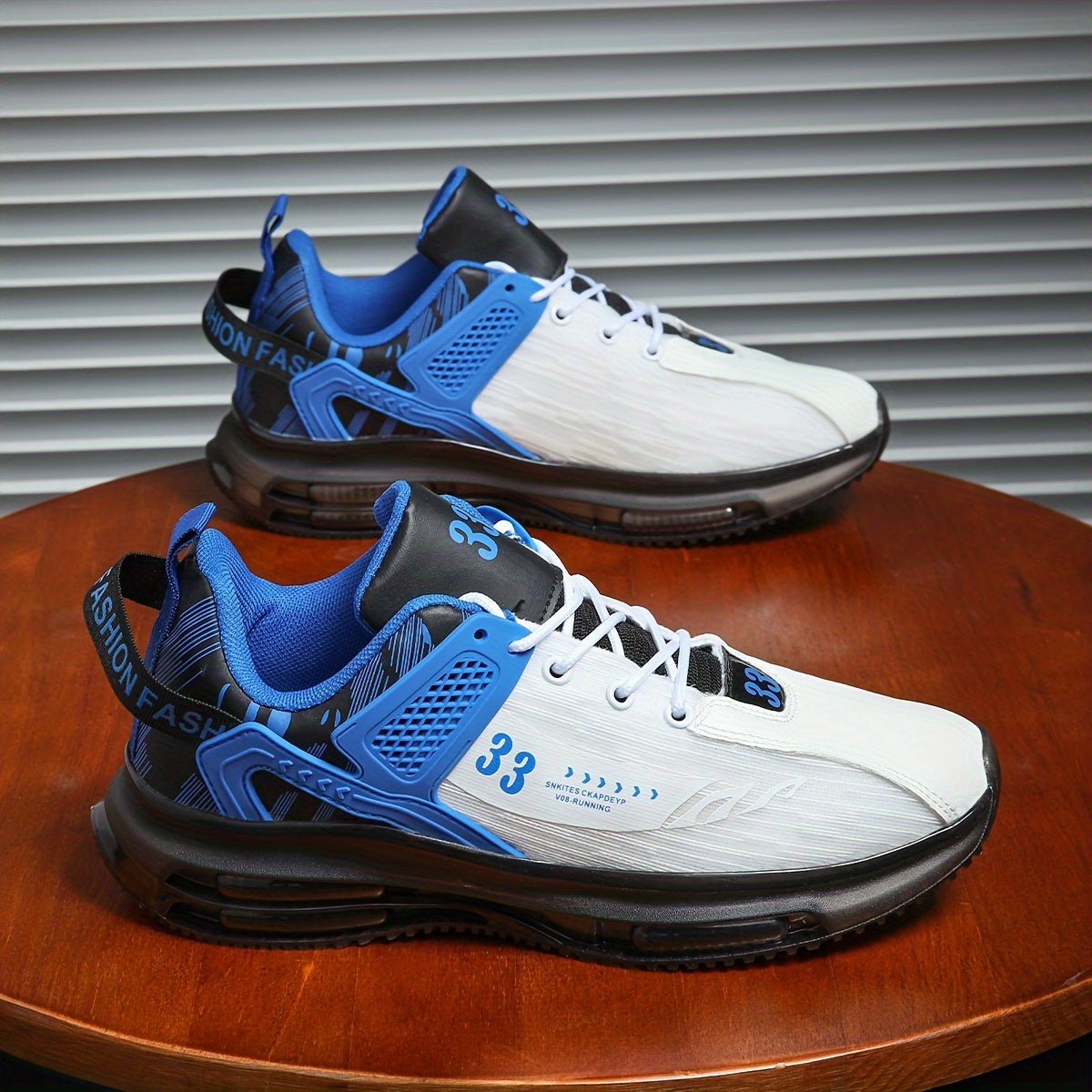 Zapatillas masculinas de lona y microfibra con absorción de impactos y suelas antideslizantes