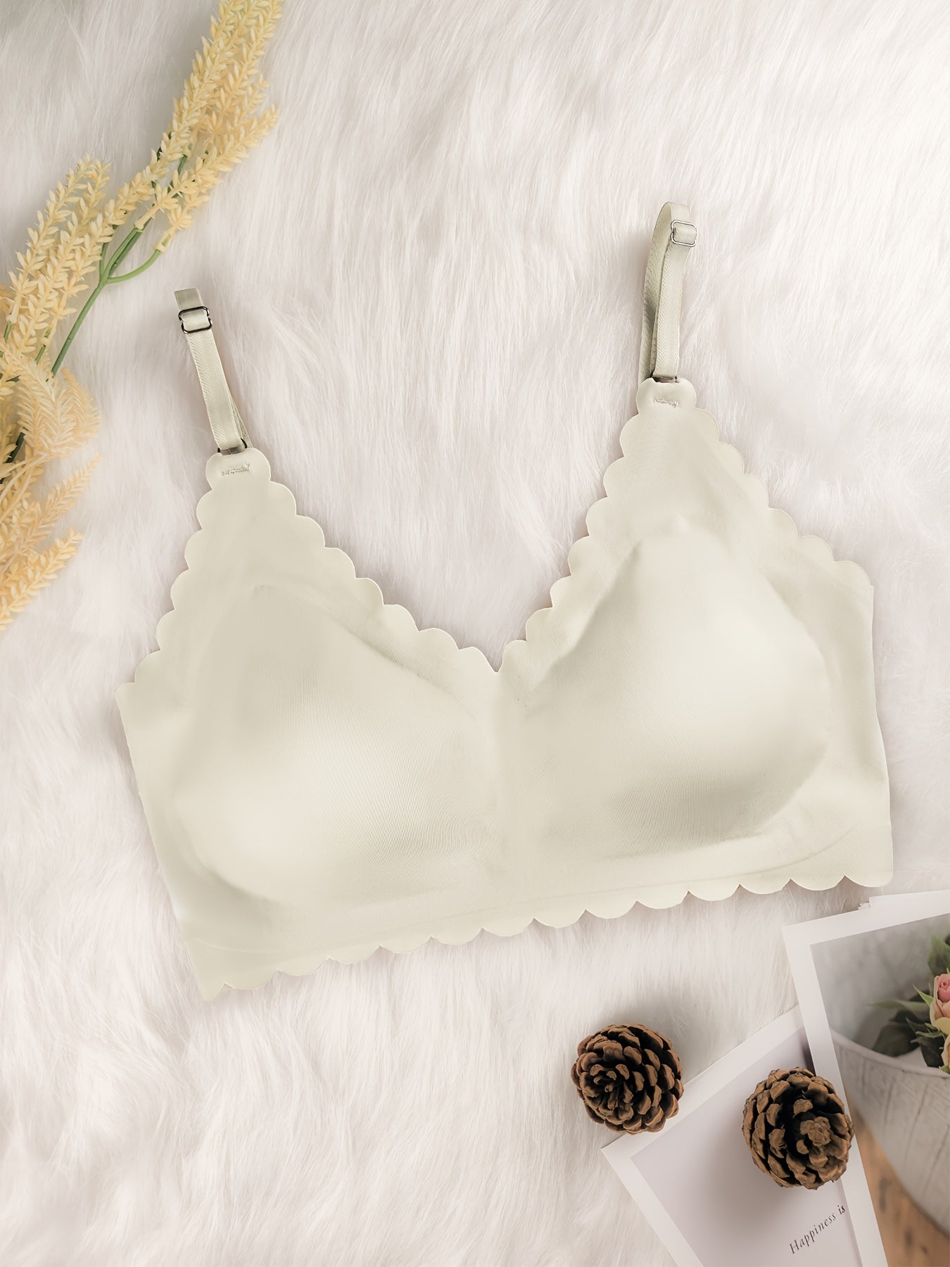 Women's Nylon Sports Bras Set V-Neck High Support Removable Padding