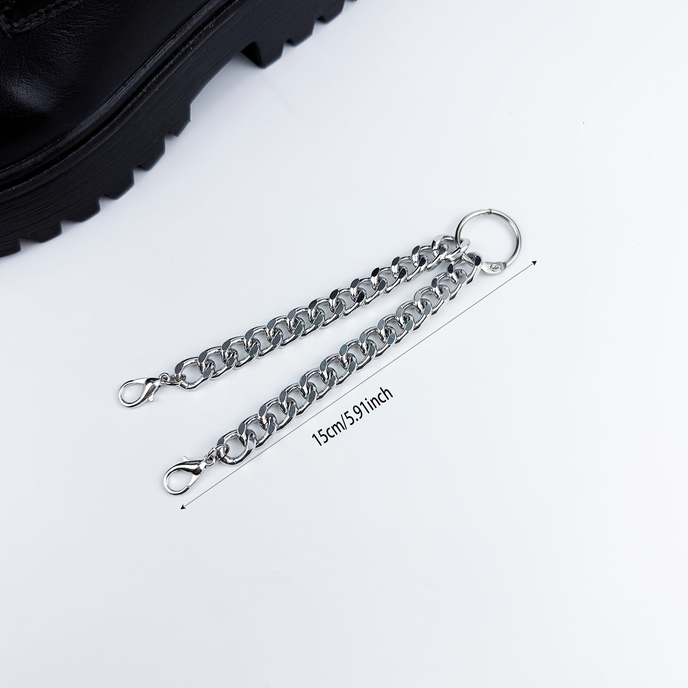 Unisex Punk Style Boot Decoration Chain Shoe Accessories DIY Dress Up