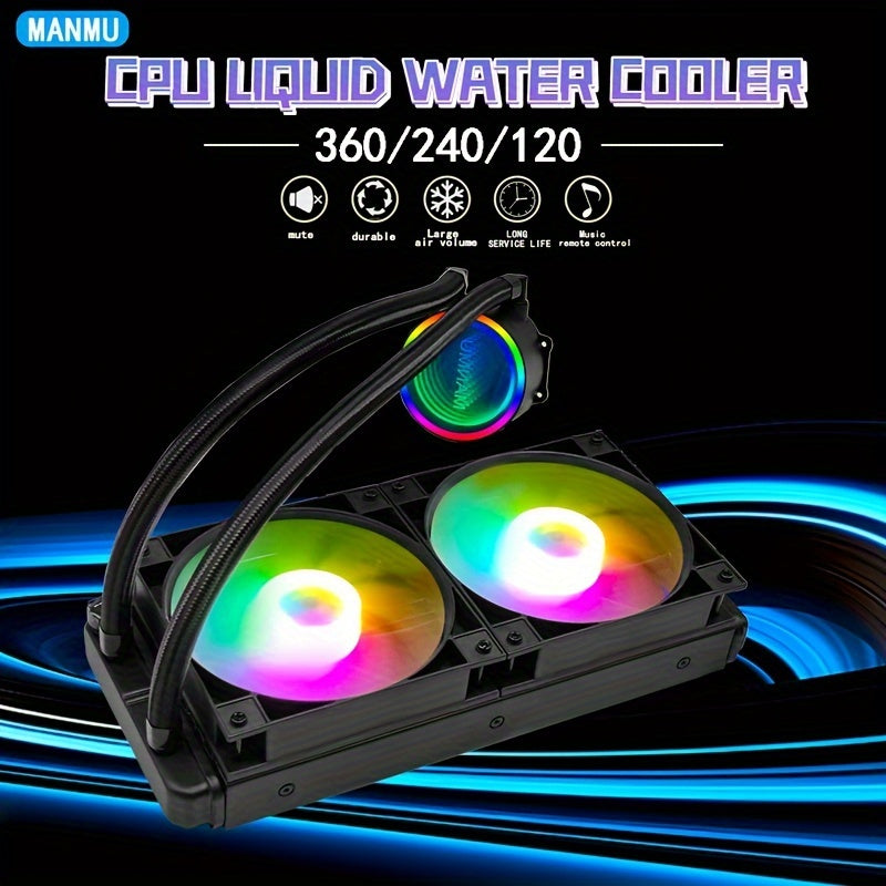 White Water Cooler CPU Cooler RGB ARGB Water Cooling Radiator for LGA 1700 2011 AM4 AM5