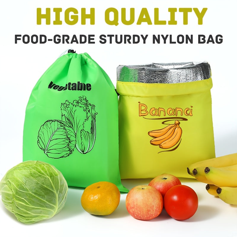 Rectangular Reusable Food Storage Bag for Fruits and Vegetables Eco-Friendly Washable Durable