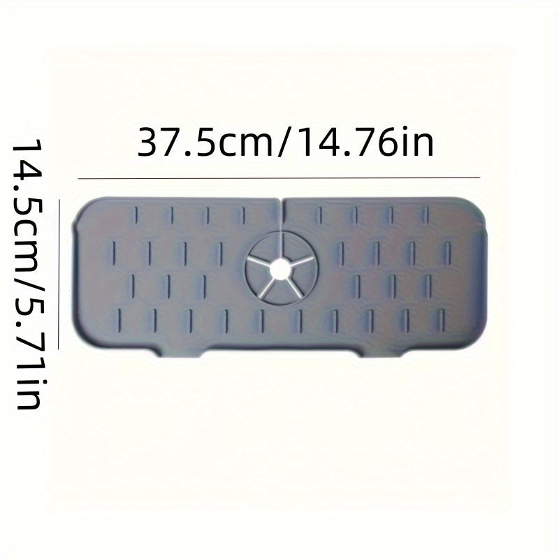 Silicone Kitchen Sink Mat Waterproof Non-Slip Drainage Counter Protector Pad